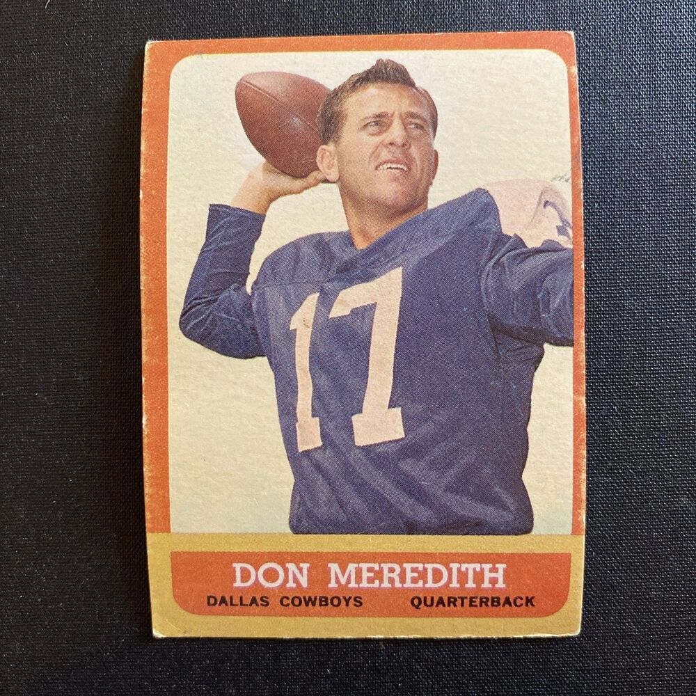 1963 Topps Don Meredith #74 Dallas Cowboys Quarterback SP